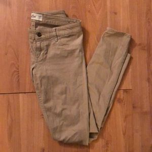 Hollister skinny jeans tan